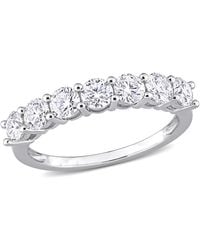 Amour - 1 Ct Dew Created Moissanite Anniversary Band - Lyst