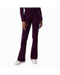 Bally - Orchid Wool Flared Trousers - Lyst