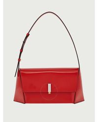 Ferragamo - Prisma Leather Shoulder Bag - Lyst
