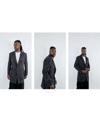 Yohji Yamamoto - Indian Jacquard Transforming Collar Jacket, Brand Size 2 - Lyst
