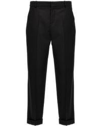 Balmain - Straight Leg Tailored Wool Trousers, Brand Size 46 (Us - Lyst