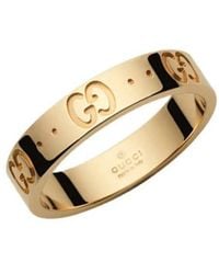 Gucci - Icon 18Ct Gg Motif Ring - Lyst
