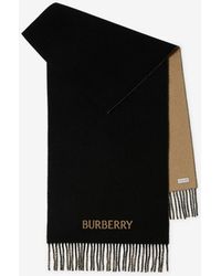 Burberry - Reversible Knight Cashmere Scarf - Lyst