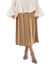 Polo Ralph Lauren - Large Pleated Midi Skirt - Lyst