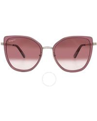 Ferragamo - Pink Gradient Butterfly Sunglasses Sf293s 774 54 - Lyst
