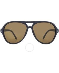 Calvin Klein - Brown Pilot Sunglasses Ck19532s 410 58 - Lyst