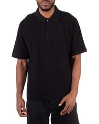 Burberry - Striped-Cuffs Short Sleeved Cotton Polo Shirt - Lyst