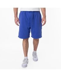 Burberry - Ekd Embroidered Cotton Blend Shorts - Lyst