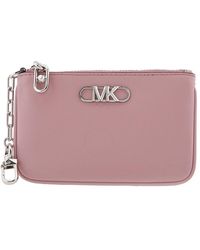 Michael Kors - Royal Parker Small Leather Zip Card Case - Lyst