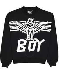 BOY London - Boy Tape Eagle Cotton Sweatshirt - Lyst