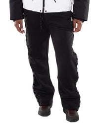 Moncler - Logo Trim Cotton Fleece Track Pants - Lyst