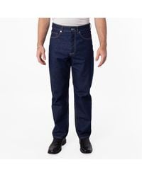 Maison Kitsuné - Straight Cut Denim Jeans - Lyst