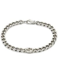 Gucci - Interlocking G Sterling Chain Bracelet - Lyst