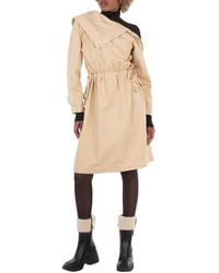 Burberry - Stud-Detail Folded Midi Dress, Brand Size 2 Us - Lyst