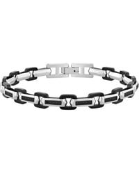 Robert Alton - 1/3Ctw Diamond Stainless Steel Finish Bracelet - Lyst