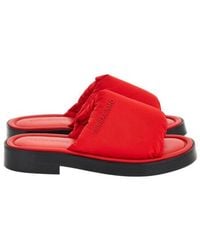 Ferragamo - Delfino Padded Slide Sandals - Lyst