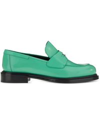 Ferragamo - Peny Strap Leather Loafers - Lyst