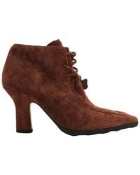 Burberry - Storm Suede Ankle Boots, Brand Size 37 (Us - Lyst