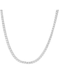 Kylie Harper - Sterling Cubic Zirconia Cz Tennis Necklace - Lyst