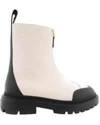 Bally - Giuli Leather Zipped Ankle Boots, Brand Size 40 Us - Lyst