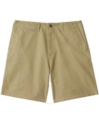 Burberry - Twill Weave Bermuda Cotton Shorts - Lyst