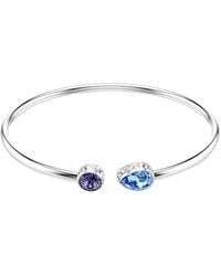 Swarovski - Chroma Rhodium Plated Bangle - Lyst