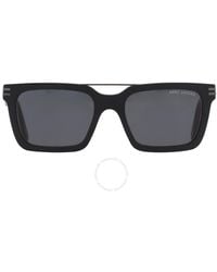 Marc Jacobs - Grey Rectangular Sunglasses Marc 589/s 0003/ir 54 - Lyst