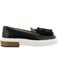 Tod's - Tod's Crocodile-Embossed Loafers - Lyst