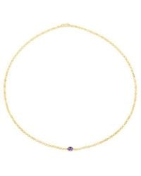Tresorra - 14K Amethyst Mirron Chain Necklace - Lyst