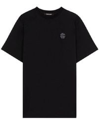 Roberto Cavalli - Mirror Snake Short Sleeve Cotton T-Shirt - Lyst