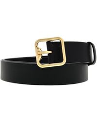 Burberry - B Buckle Calf Leather Belt, Cm - Lyst