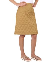Burberry - Gail Diamond-quilted A-line Skirt - Lyst