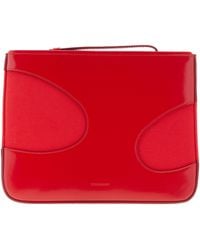 Ferragamo - Cut-Out Detailing Clutch Bag - Lyst