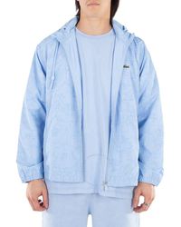 Lacoste - Flower Print Windbreaker, Brand Size 48 (Us - Lyst