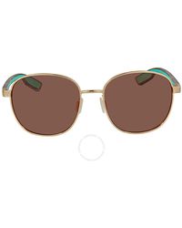 Costa Del Mar - Egret Copper Silver Mirror Polarized Polycarbonate Sunglasses Egr 296 Ocp 55 - Lyst