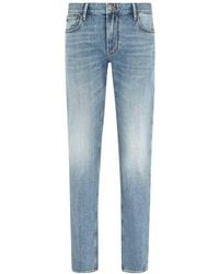 Emporio Armani - J06 Slim-Fit Denim Jeans, Waist - Lyst