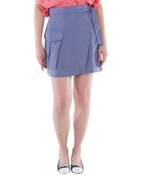Polo Ralph Lauren - Cargo Linen Wrap Skirt - Lyst