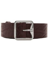 Burberry - B-Buckle Leather Belt - Lyst