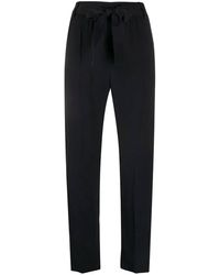 Moncler Black High-waisted Cropped Pants