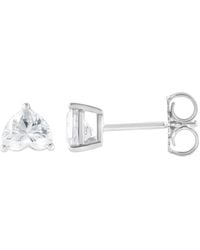 Brilliant Diamond - 14Kt 1.00 Carat Lab Grown Diamond Stud Earrings For - Lyst