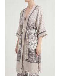 Brunello Cucinelli - Patterned Silk Shirt, Size X-Small - Lyst