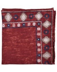 Brunello Cucinelli - Wool Patterned Pocket Square, One Size - Lyst