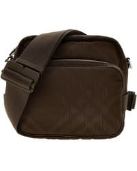 Burberry - Checked Jacquard Zipped Shoulder Bag - Lyst