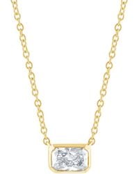 Brilliant Diamond - 14Kt 0.45 Carat Lab Grown Diamond Pendant Necklace For - Lyst