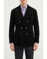 Brunello Cucinelli - Wool Blend Double Breasted Blazer, Brand Size 50 (Us - Lyst