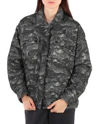 KENZO - Lime Tea Cheetah Print Cotton Oversized Jacket, Brand Size 36 (Us Size 2) - Lyst