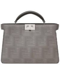 Fendi - Peekaboo Leather Crossbody Bag - Lyst