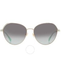 Kate Spade - Grey Shaded Green Pilot Sunglasses Octavia/g/s 0pef/ib 59 - Lyst