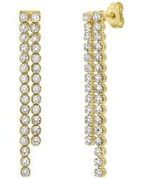 Kylie Harper - Ladies 14K Two-Tone Dangling Diamond-Cut Cascade Earrings - Lyst