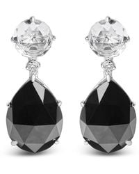 Haus of Brilliance - 18k White Gold 1/5 Cttw Diamond With Round White Topaz - Lyst